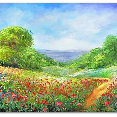 Obraz olejny - pejzaże - 60x90 cm - g119349