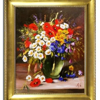 Bukiety mieszane - polne kwiaty - 53x64 cm - g05558