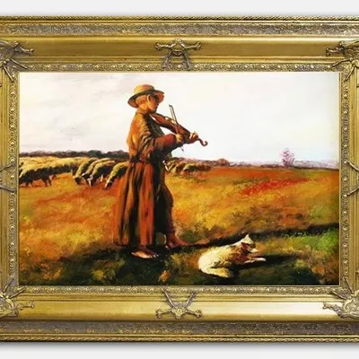 Józef chełmoński - owczarek - 90x120 cm - g04291