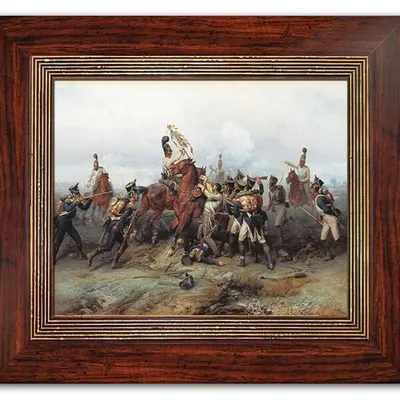 Bogdan willewalde - pułk kawalerii w bitwie pod austerlitz - 36x31 cm - g95049