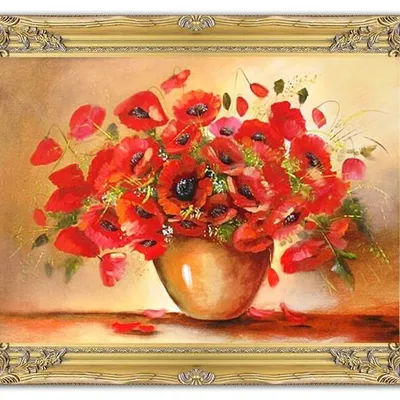 Maki - czarne oczy maków - 63x84 cm - g02207