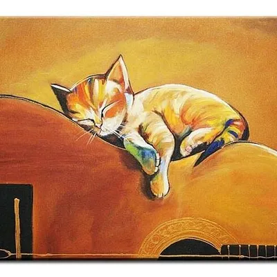 Do pokoju dziecka - kot muzyka - 60x90 cm - g00136