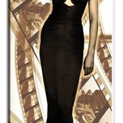 Marilyn monroe - w czarnej sukni - 50x150 cm - g17718