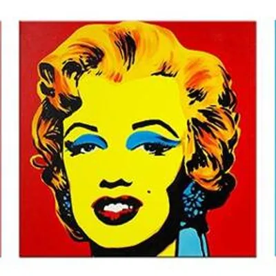Obrazy olejne - pop art - 60x60 cm x3 - g105730