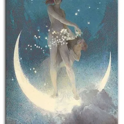 Edwin howland blashfield - wiosna siejąca gwiazdy - 50x70 cm - g93795