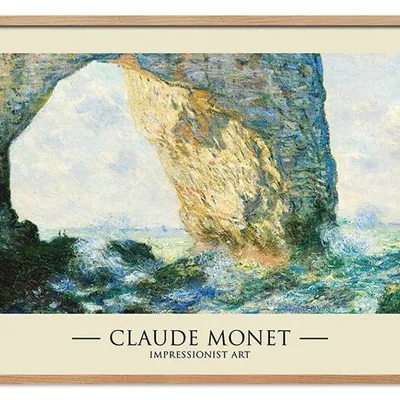 Obraz drukowany - impresjoniści - claude monet - the manneporte - 63x93 cm - g113535