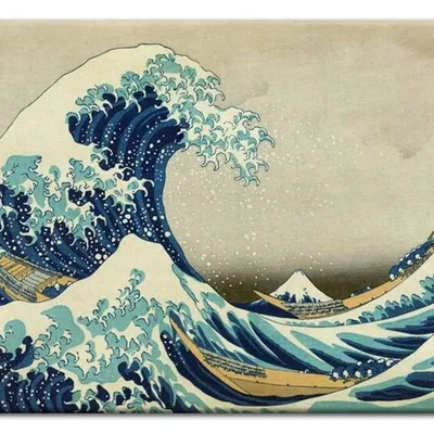 Katsushika hokusai - wielka fala w kanagawie - 60x90 cm - g92606