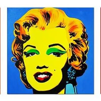 Obrazy olejne - pop art - 60x60 cm x3 - g105729
