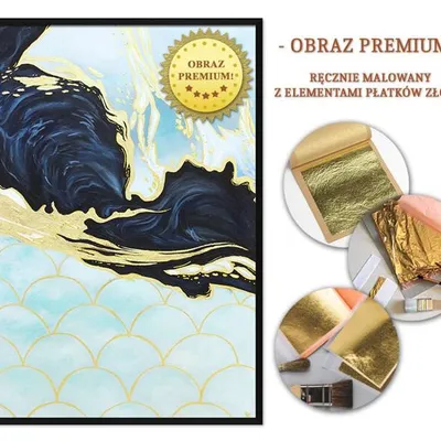 Obraz olejny - abstrakcyjne - 63x93 cm - g111869
