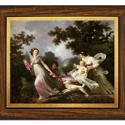 Jean honore fragonard - ukochane dziecko - 27x31 cm - g95157