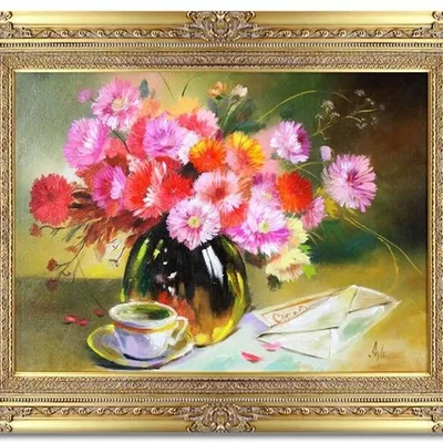 Inne - kwiaty i wiadomość - 78x98 cm - g16664