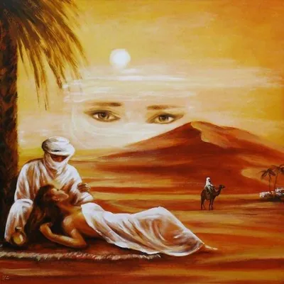 Afryka i egipt - fatamorgana - 60x60 cm - g02728