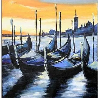 Wenecja - w blasku księżyca - 60x90 cm - g00809