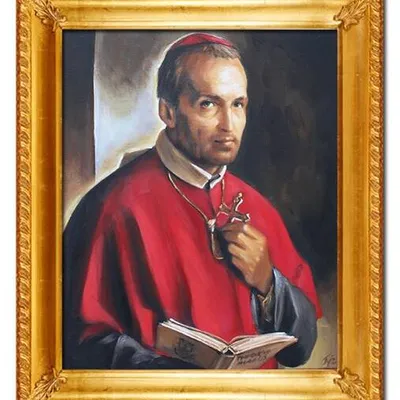 Obraz olejny - religijne - św. alfons maria liguori - 55x65 cm - g111248