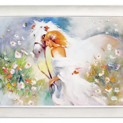 Ludzie - zaklinaczka koni - 63x84 cm - g06811