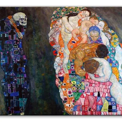 Gustav klimt - życie i śmierć - 40x50 cm - g93484