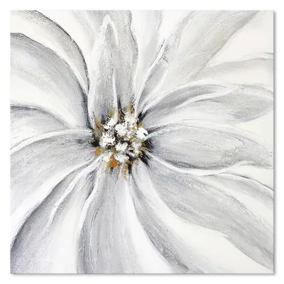 Obraz olejny - kwiaty nowoczesne - 60x60 cm - g107366