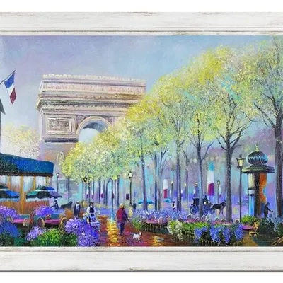Paryż - łuk triumfalny - 63x84 cm - g02698