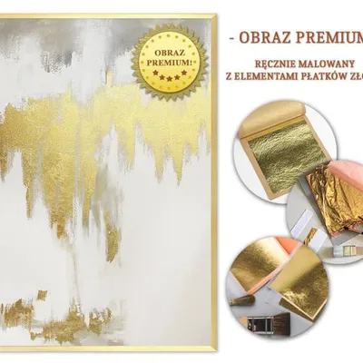 Obraz olejny - abstrakcyjne - 63x93 cm - g107997