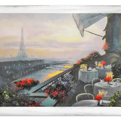 Architektura - widok na sekwanę - 75x105 cm - g16852