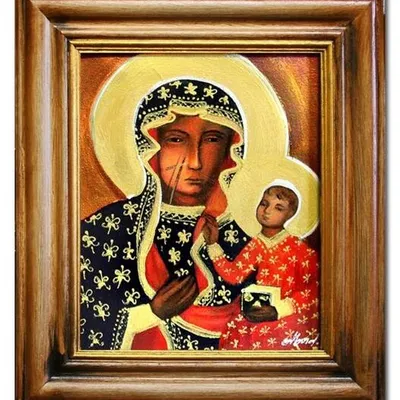 Maryja - matka boska częstochowska - 35x40 cm - g06484