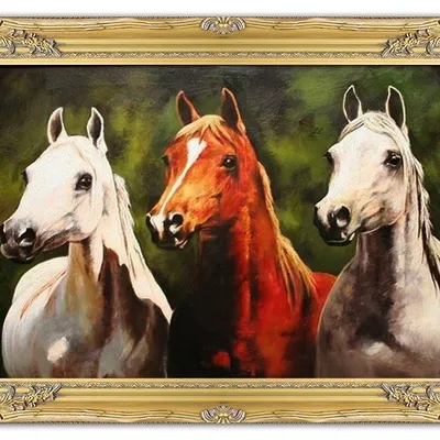 Obraz - konie - 74x104cm - g04435