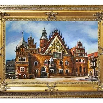 Wrocław - wrocławski ratusz - 90x120 cm - g06329