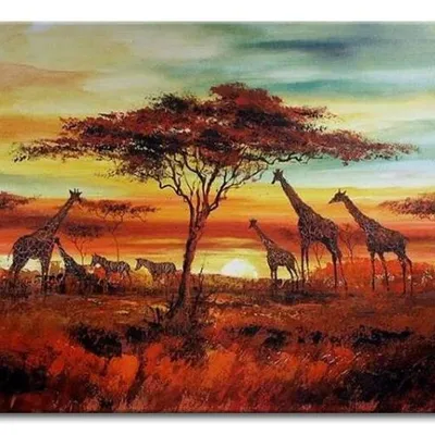 Afryka i egipt - na sawannie - 60x90 cm - g02720