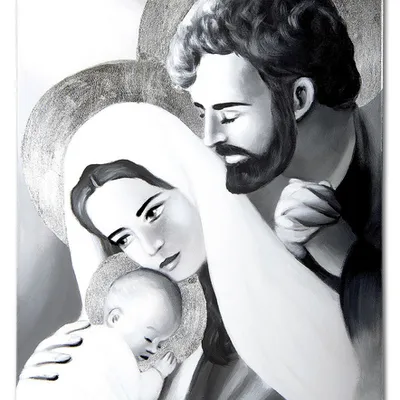 Obraz - święta rodzina - 50x70cm - g112942