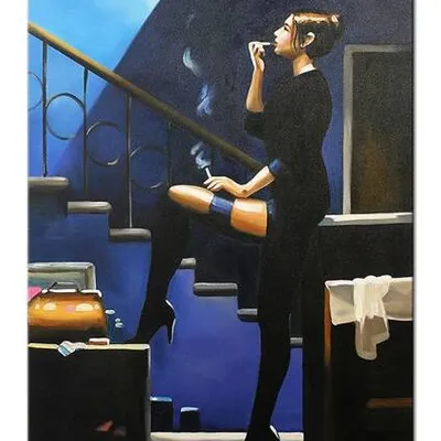 Obraz olejny - jack vettriano - dancer for money - 80x120 cm - g118825