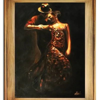 Ludzie - aura tańca - 72x92 cm - g15154