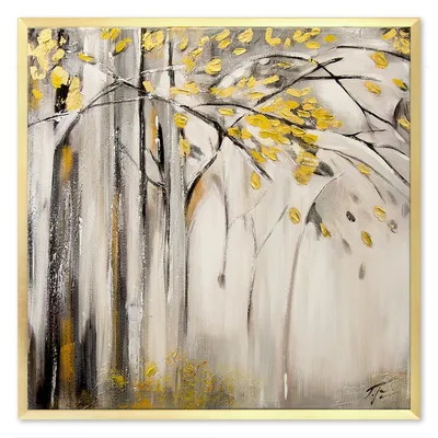 Obraz olejny - pejzaż nowoczesny - 63x63 cm - g104612