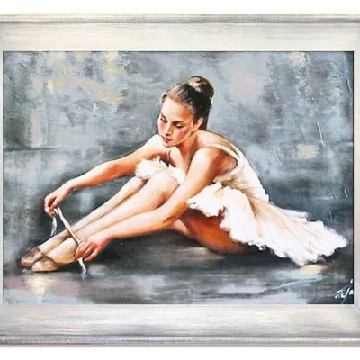 Baletnice - młodziutka baletnica - 72x92 cm - g16926