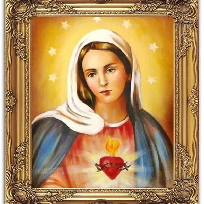 Maryja - serce - 54x63 cm - g01598