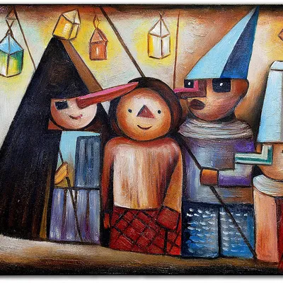 Tadeusz makowski - improwizowane święto - 50x70 cm - g02499