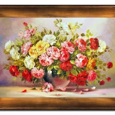 Róże - bukiet od matuesza - 82x112 cm - g15908