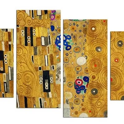 Gustav klimt - pocałunek - 45x70 cm x2, 45x100 cm x2 - g94860