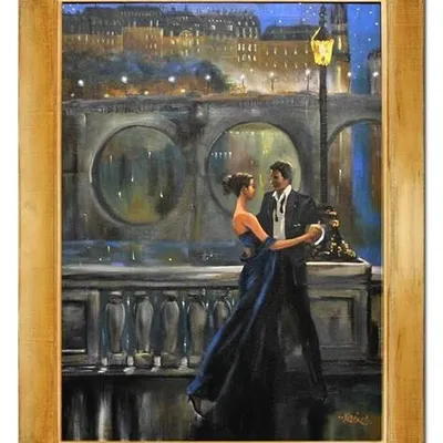 Ludzie - w świetle latarni - 63x84 cm - g15221