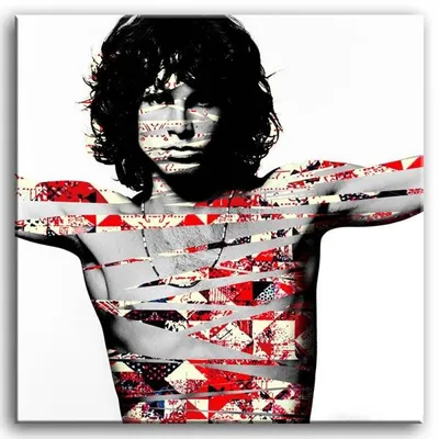 Znani ludzie - jim morrison - 80x80 cm - g93137
