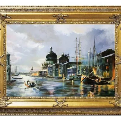 Wenecja - pochmurne miasto - 90x120 cm - g16375