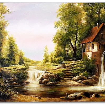 Obraz olejny - pejzaże - 120x180 cm - g119072