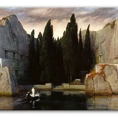 Arnold böcklin - wyspa umarłych - 90x45 cm - g93797