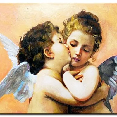 Aniołki - niewinność - 60x90 cm - g00481