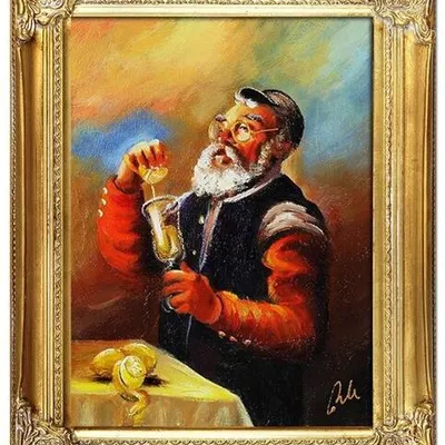 Żyd na szczęście - opiekun handlowców - 40x50 cm - g04040