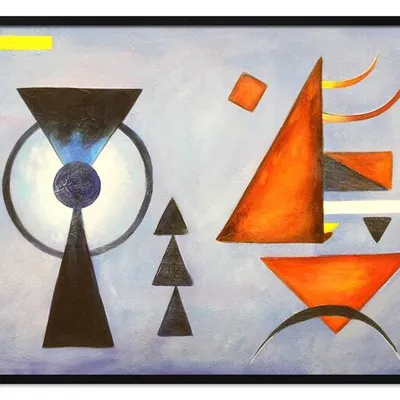 Obraz olejny - abstrakcyjne - 63x93 cm - g112838