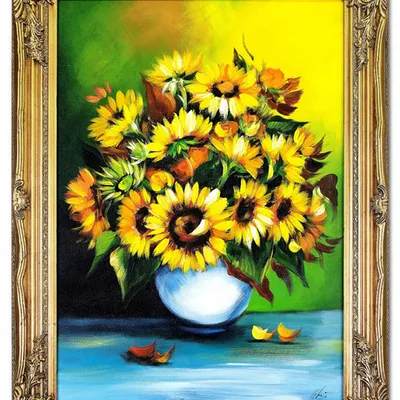 Słoneczniki - słoneczny bukiet - 63x84 cm - g02960