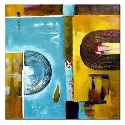Abstrakcje - emblemat wiedzy - 90x90cm - g01384