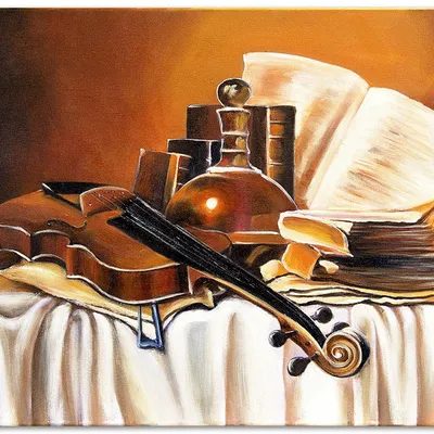 Obraz olejny - martwa natura tradycyjna - 50x70 cm - g119223