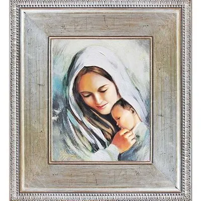Maryja - matka boska z małym jezusem - 63x73 cm - g17497