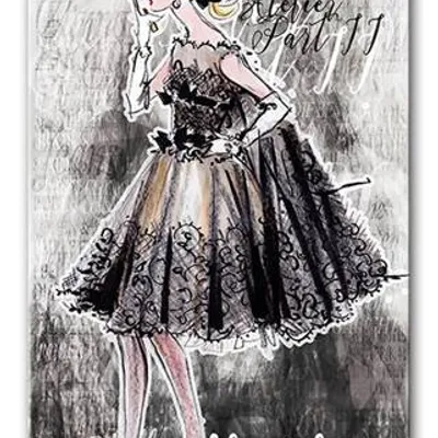 Retro lady - vogue - 90x45 cm - g93632